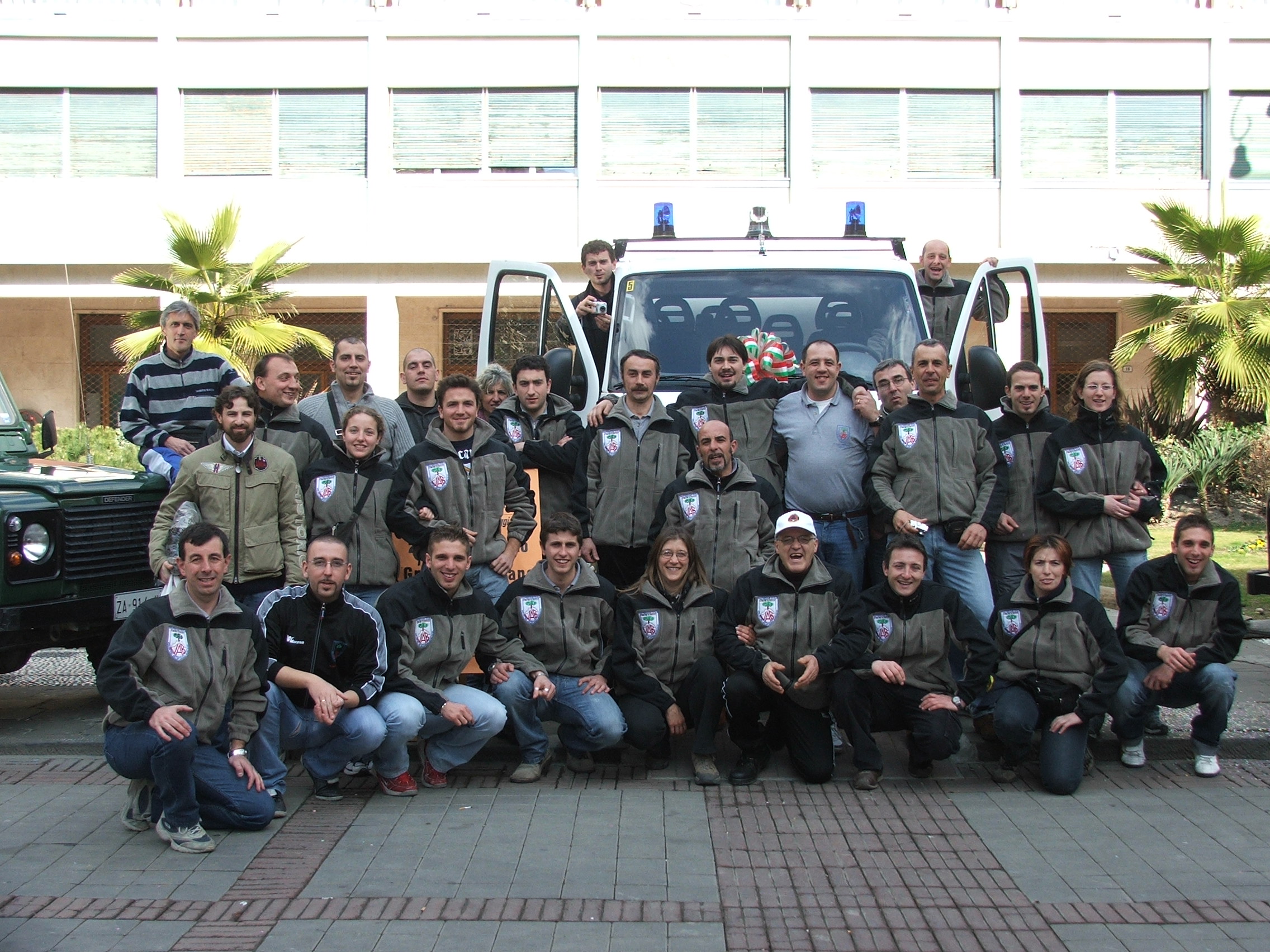 Il gruppo di volontari VAB Recco